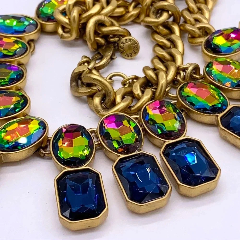 J. Crew Watermelon Brûlée Double Row Necklace